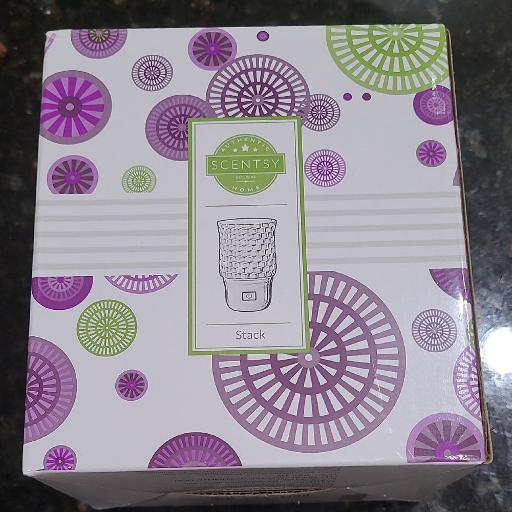 Scentsy Home Wall Decor with Purple and Green Accents